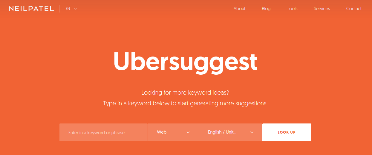 Ubersuggest Keyword Research