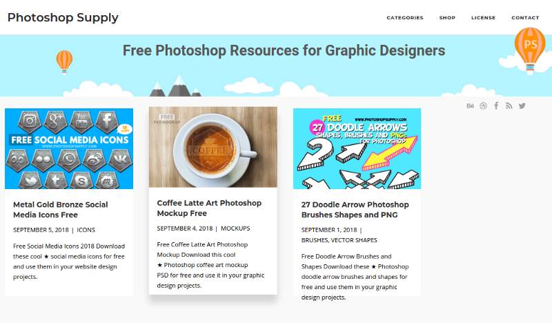 Photoshop Supply - Free Photoshop Resources For Graphic Designers